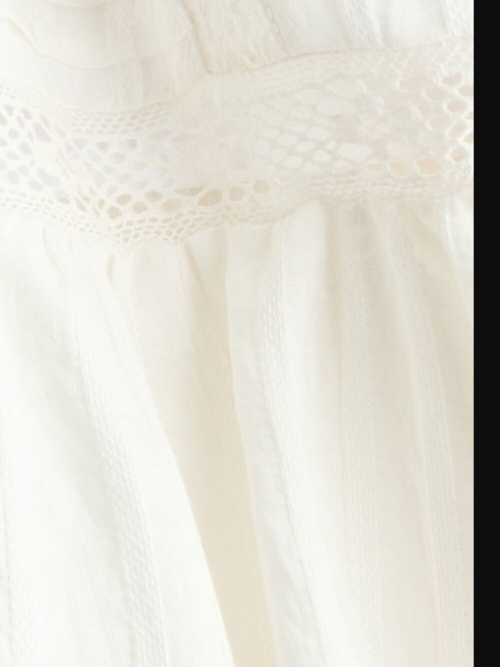 H&M Wuthering Heights Lace Inset Maxi Co-Ord Skirt And Blouse Set White NWT - Picture 11 of 11